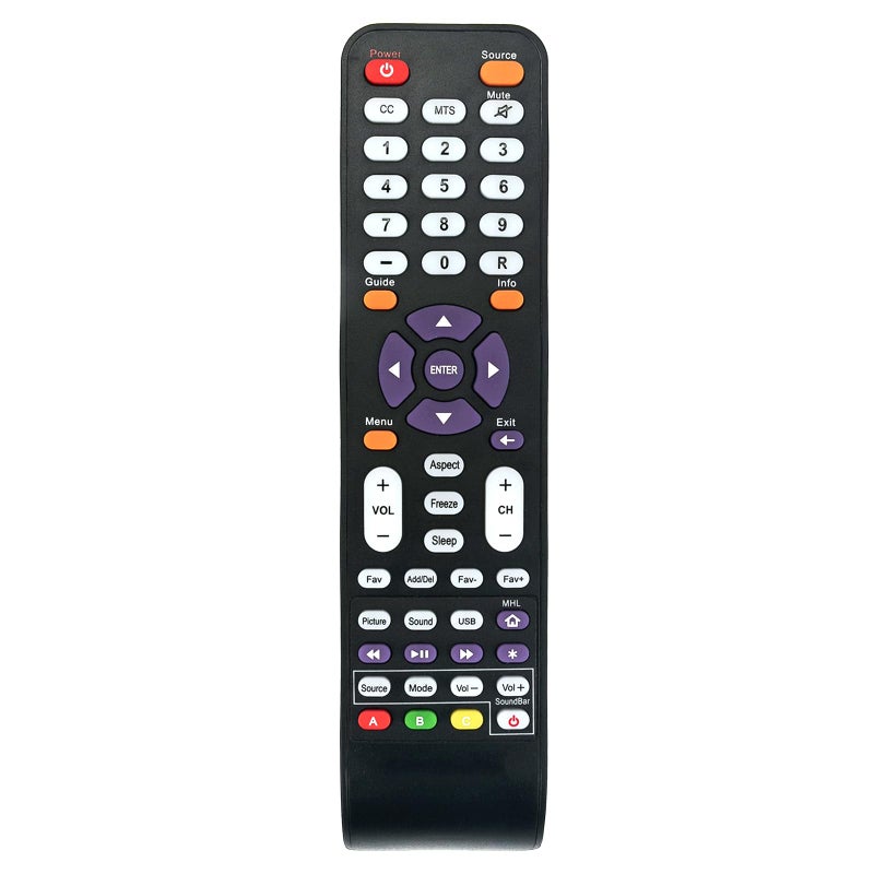 AULCMEET 142021270009C Replacement Remote Control Compatible with Sceptre TV U55 Series U515 U435 U40 X408BV-FHD U650cv-umr X40 U435CV-UMC U500CV-UMK U505CV-UMC U508CV-UMK U550CV-UMC U550CV-U - Image 1